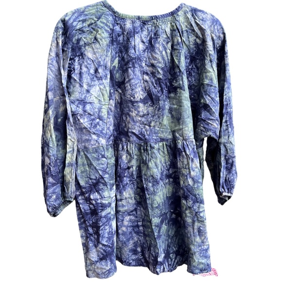 Cabi Linen oversized button down babydoll top - Woodstock - Picture 4 of 12